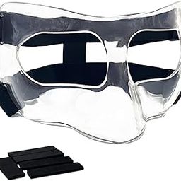 SAZ DEKOR Basketball Mask with Padding Face Nose Guard for Athletic Football Wrestling Style A-image-35