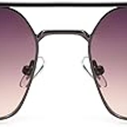 ACCENTZ Rectangular Sunglasses for Women & Men | Timeless Style & UV Protection, Double Bridge & Sleek Metal Frame | Classic UV-Protected Trendy Shades-image-92