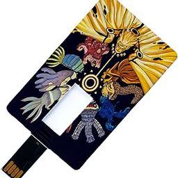 Deluxe® Naruto 9 Tails Designer USB Credit Card Pendrive - 16GB Anime Theme-17