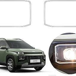 10H2 Car Headlight Anti-Rain Guard | Self Adhesive Tempered Glass | Waterproof Anti-Fog Stickers | Compatible With Hyundai Cars (Exter) | Pack Of 1-image-17