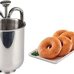 Ervio Medu Vada Maker Stainless Steel | Simple and Efficient | Professional Grade Kitchen Tool for Perfectly Shaped Crispy Urad Vadas and Donuts-17