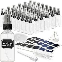 Nevlers 48 Pack Clear Glass Spray Bottles 2 Oz Mini Spray Bottles | Versatile Ultra Fine Mist Spray Bottles for Face | Small Spray Bottle & Hair Spritzer Bottle | Glass Spray Bottles Small-52