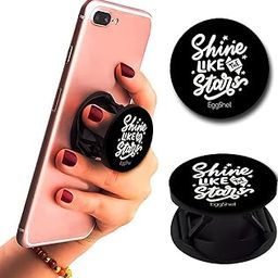 eggshell® (Mobile Selfie Finger Grip) Premium Super Matt Finish Effect Mobile Back Holder with Expanding Stand for All Smartphones & Tablets (Shinning Stars)-16