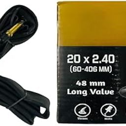 Cycle Tube 20 X 2.40 Size Schrader Valve 20T Bicycle Inner Tube Moulded Suitable for Tyre Size 20 X 2.35/2.40-image-65
