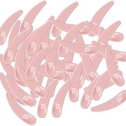 MYADDICTION 100Pcs Mini Cosmetic Spatula Mixing Sampling Facial Cream Mask Spoon Pink-46