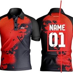 Dika Sports Custom Soccer Jersey Cricket t-Shirt stylishcricket Indian Team Jersey Printed Shirts for Men Half Sleeves | 2 Year to 5XL-image-22