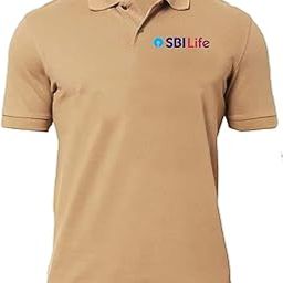 GoobyDooby SBI Life Insurance Logo Printed Polo/Collar Half Sleeve T-Shirt for Staff Employee Promotion T Shirt for Men and Women-picture-26