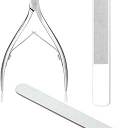 3-in-1 Nail Filer and Buffer Set, Professional Manicure Kit with Nail Shaper and Cuticle Clipper, Portable Nail Art Tools for Home Salon and Pet Grooming-image-9
