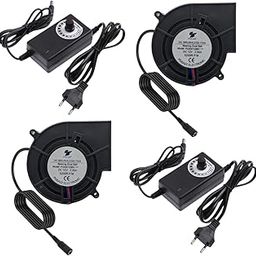 PGSA2Z Blower Fan Set, 97mm x 33mm, 5200RPM, 12V/110V/220V, Variable Speed Controller, Pack of 2-25