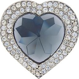 Premsons® Foldable Purse Holder Hook - Handbag Hanger for Table Desk - Bling Rhinestone Bag Holder for Women - Heart Shape - Grey-image-99