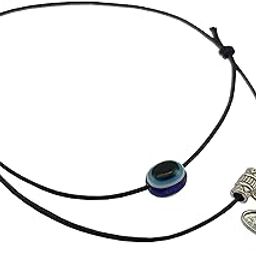 Black Thread Adjustable Knot Anklet with Evil Eye and Charm for Women and Girls-5