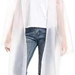 Waterproof Rain Coat Hooded Universal Outdoor Water Resistant Rainwear Suit for Men Women Boys & Girls (Pack of 1) (Universal, White)-picture-30