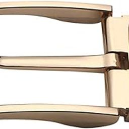 Men's Reversible Belt Buckle Single Prong Rectangular Pin Belt Buckle Gold Clothing Shoes & Accessories | Mens Accessories | Belt Buckles-17