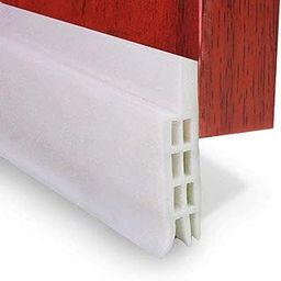 FLUZOV Door Draft Stopper Under Door Draft Blocker Insulator Door Sweep Weather Stripping Noise Stopper Strong Adhesive 39" Length Transparent-image-16