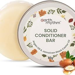 Earth Rhythm Argan Conditioner Bar, | Deep Conditions Hair, Balance Scalp pH levels, Prevent Dryness, Boost Shine, Certified Natural, Plastic Free - 80g-45