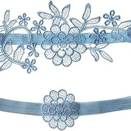 ™ 2Pcs Wedding Garters for Bride Leg Rings Handmade for Stage Prom Dance Sky Blue | Garter Belts | Intimates & Sleep | Womens Clothing-image-97