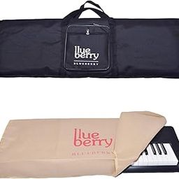 blueberry KB-40 Padded Keyboard Bag & Dust Cover Compatible with Yamaha PSR F51 / F52 / E263 / E273 / E283 Keyboard (Black)-3