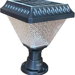 Solar Main Gate Pillar Light - 10W, Multi Colour Modes (White, Cool White, Warm, RGB), Remote Control, IP65 Water Resistant, ABS Body - Pathway and Garden Light-26