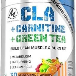 Muscle Metabolix Cla+ 3000mg Carnitine+ Green Tea+ Garcinia Cambogia Stim Free Fat Loss for Women & Men for Weight Loss Management, Boost Metabolism. FREE T-SHIRT (Pineapple Mango)-16
