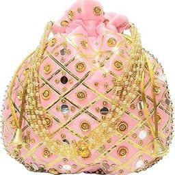 Potli bags Mirror work for women pouches purses handbags tote bags Mirror fashion accessories-image-58