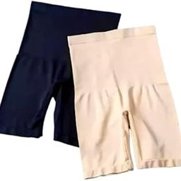 Women's Seamless High Waist Shapewear Shorts | Body Shaping Tummy Control Innerwear for Under Dresses | Soft Stretchable Slim Fit Cycling Shorts (Pack of 2).-image-55