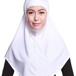 Instant Hijab Scarf for Women – Ready to Wear, Soft & Breathable – Modest Head Cover in Black and White-image-90