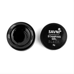 SAVNI Nail Art Stamping Gel, Professional Nail Design Polish, 8g (Black, 10)-19