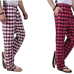 Printed Comfort and Style Combined: Cotton Men's Pajamas Pack of 2, (N713) Multicolour-image-83