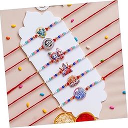 Pride Store Stylish Cartoon Character Kids Rakhi Set with Tilak Pack and Greeting Card for Brother, Sister, Baby Boy, Baby Girl, Chhota Bhai-image-7