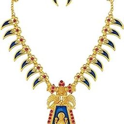 Gold-Plated Manga Mala Necklace Set for Women & Girls-image-12