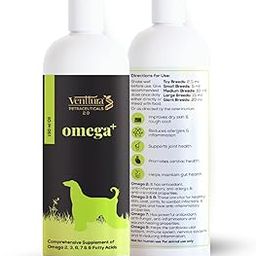 Venttura Omega+ Comprehensive Supplement of 2, 3, 6, 7 & 9 Omega Fatty Acid for Dogs | Healthy Skin, Glowing Coat and Boosting Health | for All Life Stages | Omega 2+3+6+7+9, Fish Oil | (250 ml Oil)-image-10