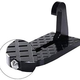 VAKTAVYA Car Door Step for Car Roof Access,Rooftop Roof-Rack Folding Ladder Hooked Foot on Pegs Stand Door Lock Hook with Glass Breaker Safety Hammer for car-14