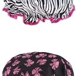 CALANDIS™ 2pcs Waterproof Double Layer Shower Cap Bath Hair Protection Adult Bath Accs | Other Health & Beauty-image-49
