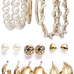 Fashion Jewellery Gold Plated Ear rings Combo of Earrings for Girls and Women-54