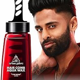 UrbanGabru Aqua Hair Wax | Hair Wax For Men Strong Hold High Shine 260 Ml | 2-In-1 Men Hair Styling Wax | Wet Look-37