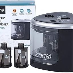 Brustro Double Hole Battery Operated Pencil Sharpener | Auto Feed for Charcoal, Graphite and Pastel Pencils | Ideal for Artists and Students-image-24