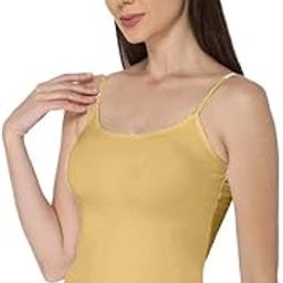 Stylish Women Cotton Blend Regular Fit Sleeveless Round Neck Camisole/Sando/Tank Top-image-20