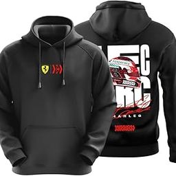 Charles Leclerc Motorsport Hoodie for Car Enthusiast for Men & Women Black Hoodie 100% Cotton Car Printed Hoodies.-image-71