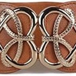 Heart-shaped wide elastic waist belt-image-98