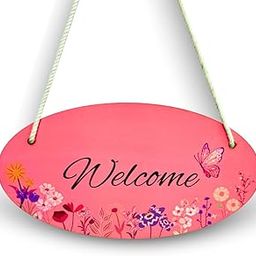 ILOOK DECORS Welcome Wooden Wall Hanger for Home Decor | Office | Gift | Bedroom | Designer Decorative Items for Living Room | Door Hanging | Mdf Wood Decoration | Welcome Sign | Modern Artwork-image-17