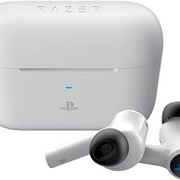 Razer Hammerhead HyperSpeed (PlayStation Licensed) - Multi-Platform Gaming Earbuds Ear Headset - Quartz Edition -RZ12-03820300-R3A1-12