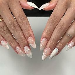ZOONA 24 Reusable Artificial Fake Nail Set| Lightweight & Long Lasting| Easy To Use| Quick Fix For Festivals & Special Occasions-11