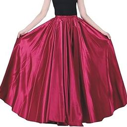 Women's Silk Fabric Double Umbrella Skirt Flare 8 to 9 mtrs, Lehenga Maxi Flare-image-93