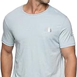 Men Organic Cotton Recycled Polyester Melange Effect T-Shirt | Stylish Tshirts for Men | Soft & Comfortable Tshirts for Men | Tshirt for Gym, Running-image-41