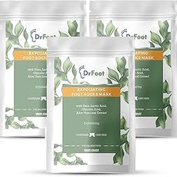 Dr Foot | Exfoliating Foot Socks Mask | Foot Mask | Foot Peeling Mask | Peeling and Exfoliating Foot Mask | Glycolic Acid Serum | Feet Mask | AHA BHA Peeling Solution | Feet Peel Off Mask | Pack of 3-image-43