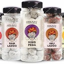 HARIBAS Combo Anardana Goli 180Gm, Ram Ladoo 180Gm Hing Peda 180Gm Imli Ladoo 180Grm And Chatpati Goli 180Gm (Pack Of 5) | Mouth Freshener/Mukhwas, Easy To Carry When You Travel | Toffee-image-87
