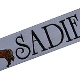 HORSE Headband Personalized With EMBROIDERED Custom Name By Funny Girl Designs (WHITE HEADBAND)-image-35