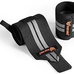 Bad OWL Wrist Support for Gym & Fitness – Heavy-Duty Adjustable Straps with Reinforced Thumb Loops, Breathable Wrist Wraps for Men & Women, Weightlifting & Strength Training Gear (GREY)-image-20