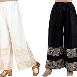 Cotton Rayon Printed Palazzo | Regular Fit Palazzo Pants for Woman & Girls-image-31