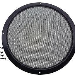 2 Pack 8 Inch Speaker Grills Cover Metal Mesh Grill Horn Guard Protector Cover with Mounting Screws for Home/Car Audio [FDXGYH, Black]-image-48